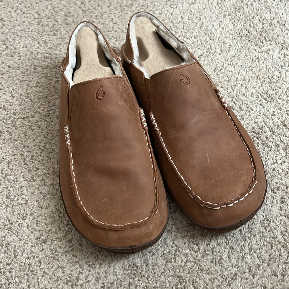 NEW with tags OluKai Moloa Men's Slippers size 11 Toffee